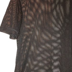 Black mesh shirt